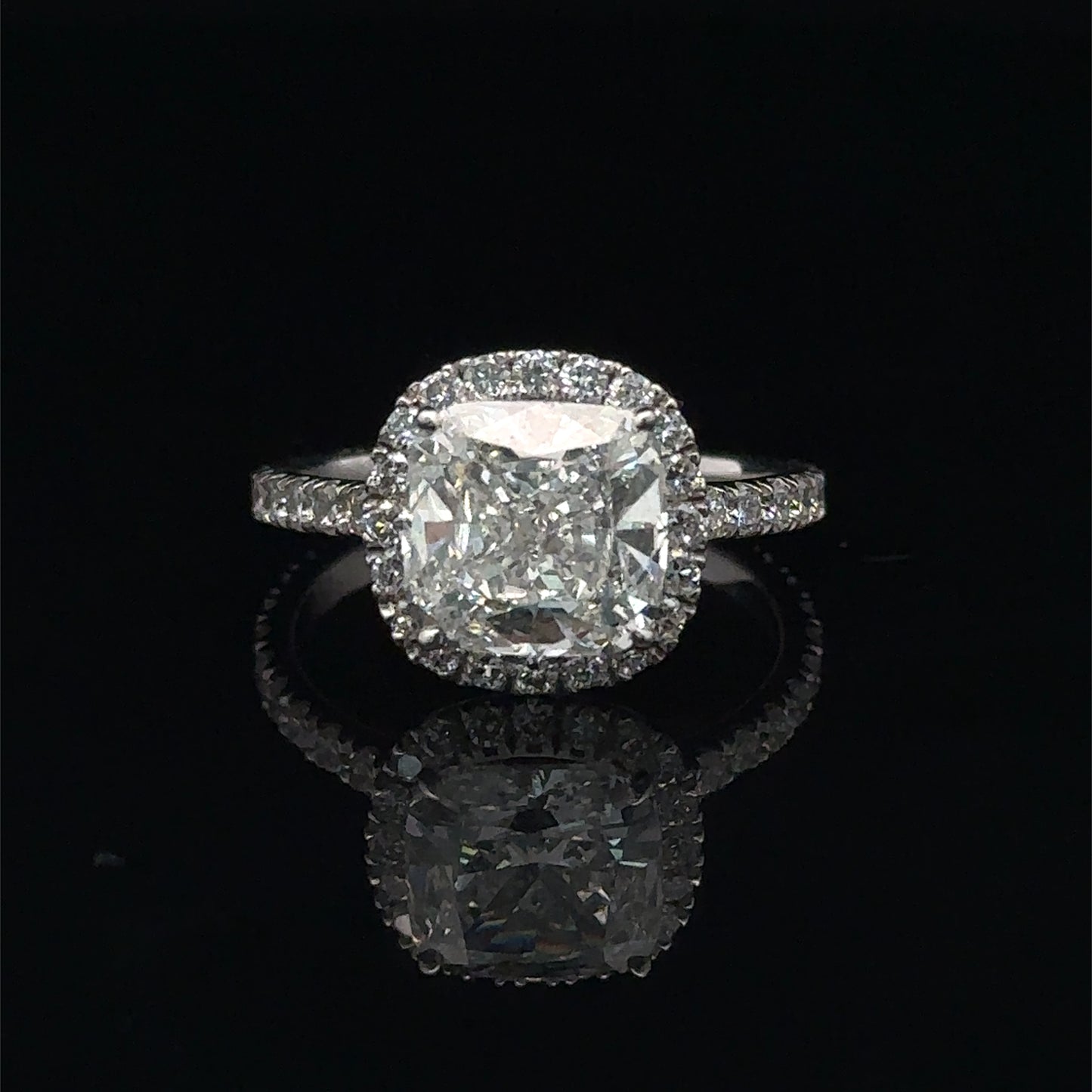 14k White Gold Engagement Ring