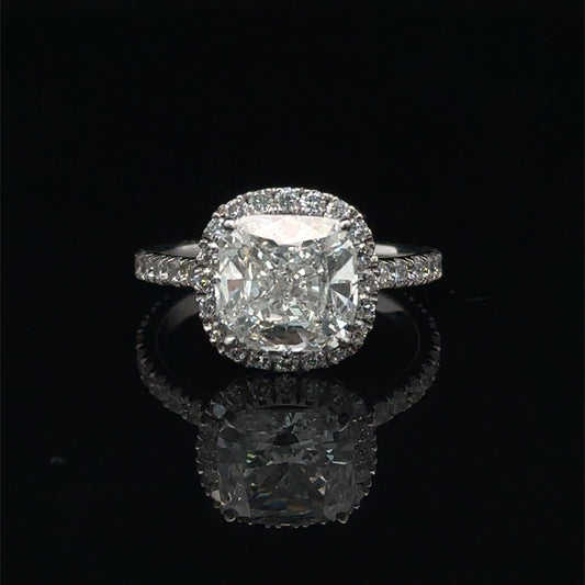14k White Gold Engagement Ring