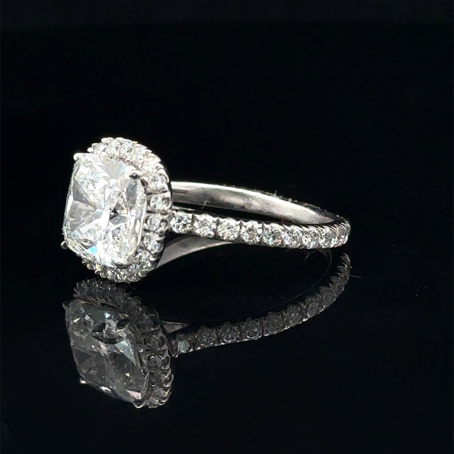 14k White Gold Engagement Ring