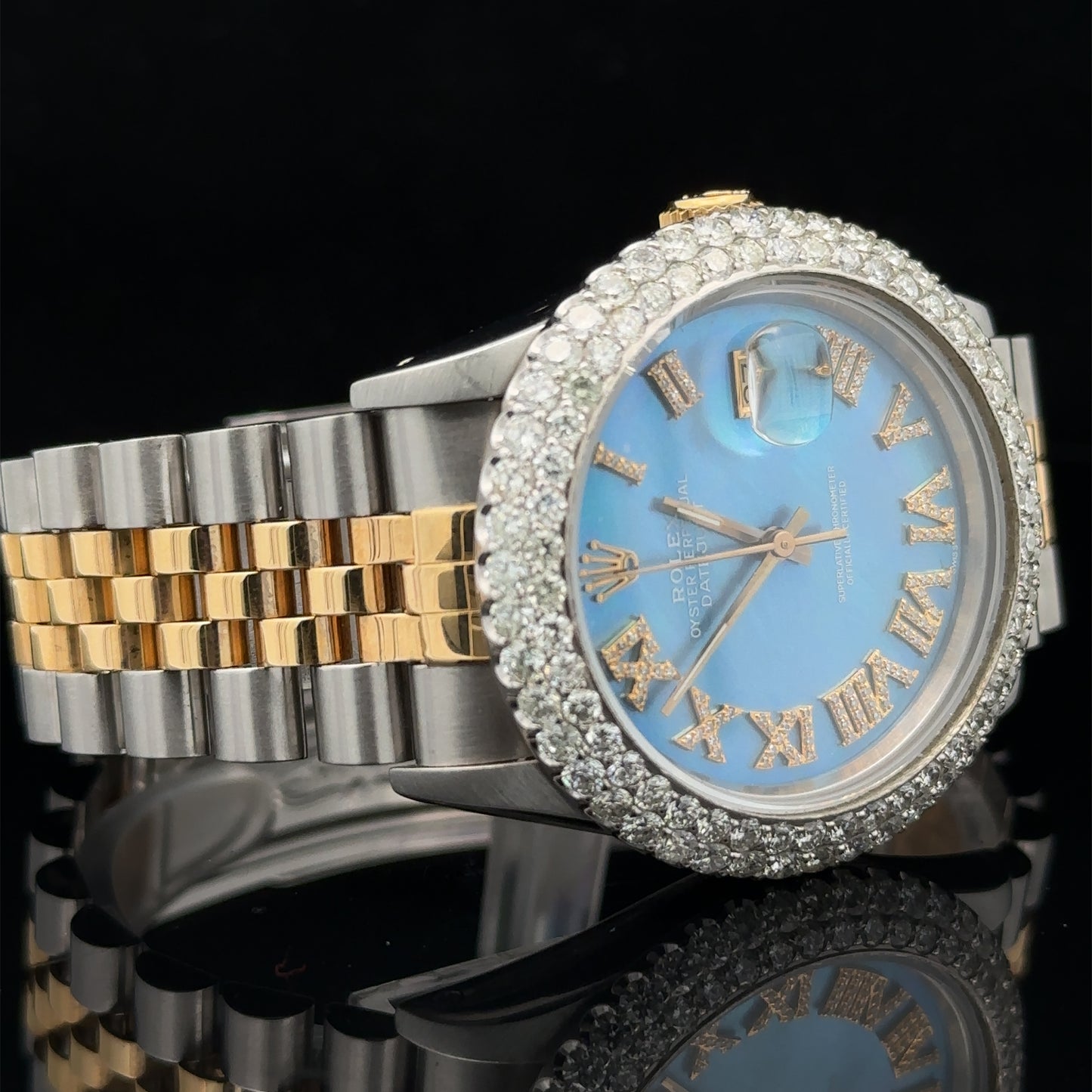 36mm Rolex Datejust Watch with Two-Tone Jubilee Bracelet