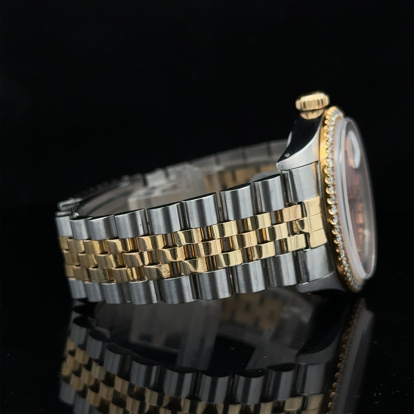 36mm Rolex Diamond Watch with Two-Tone Jubilee Bracelet