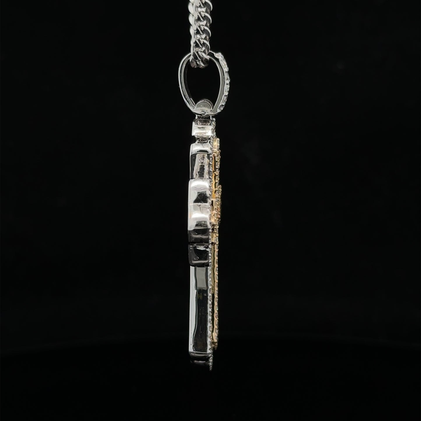 14k gold and diamond Cross Pendant and 10k gold Chain