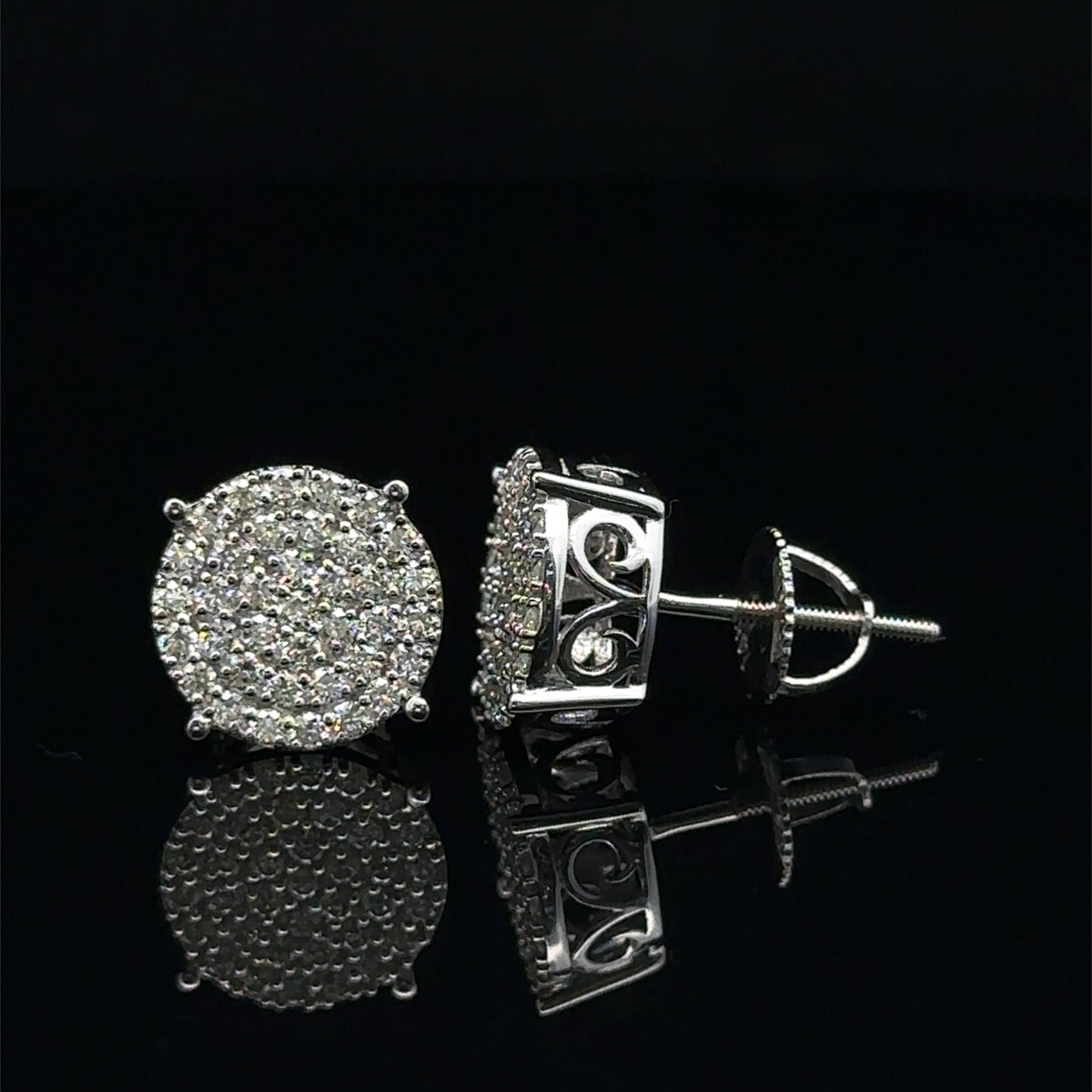 14k White Gold Diamond Earrings – Elegant & Timeless Jewelry