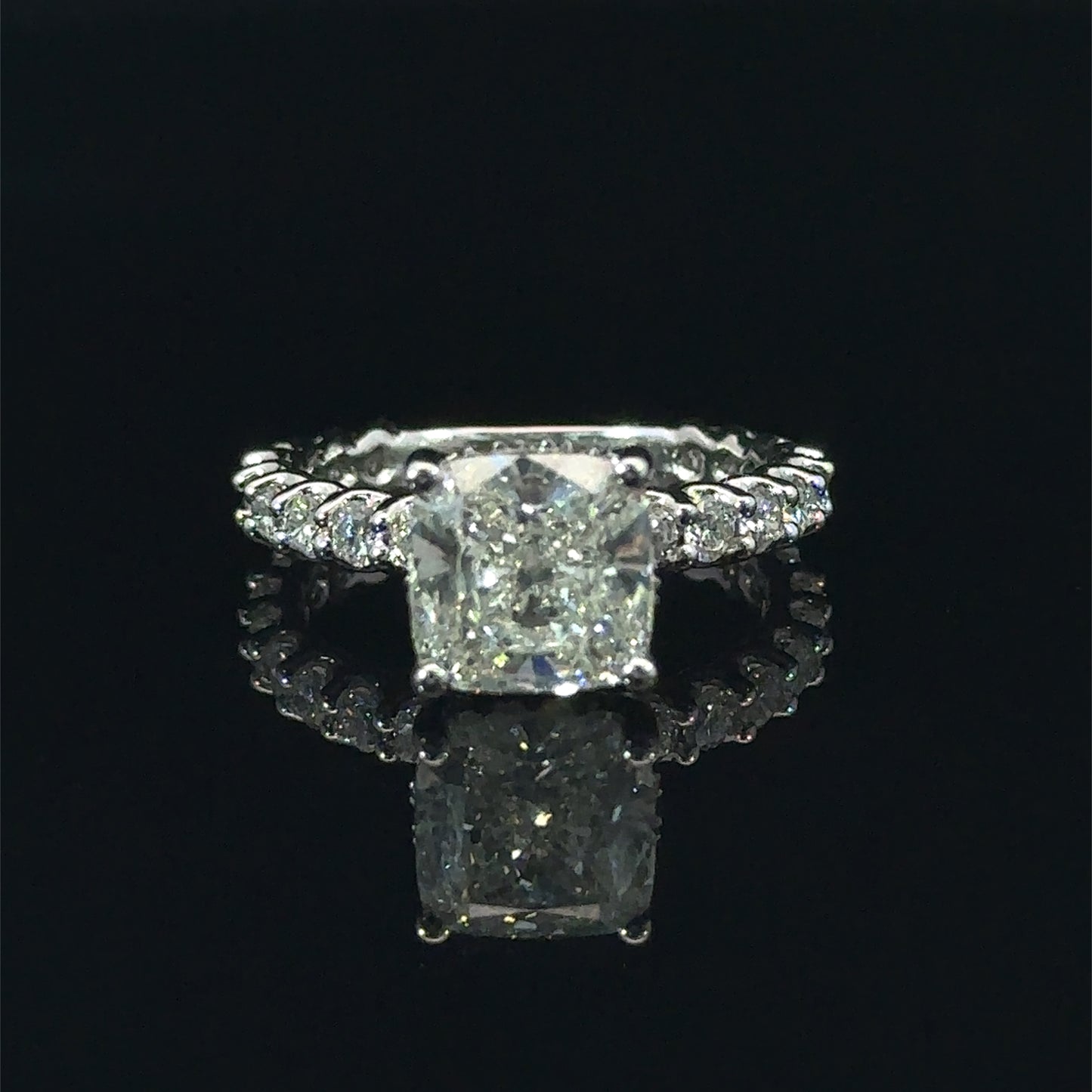14k White Gold Engagement Ring