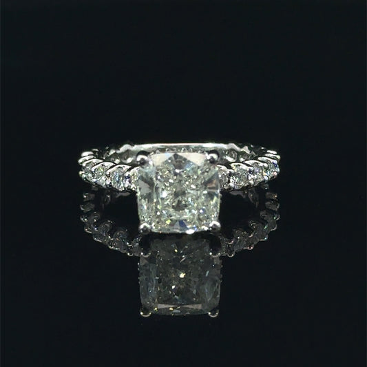 14k White Gold Engagement Ring