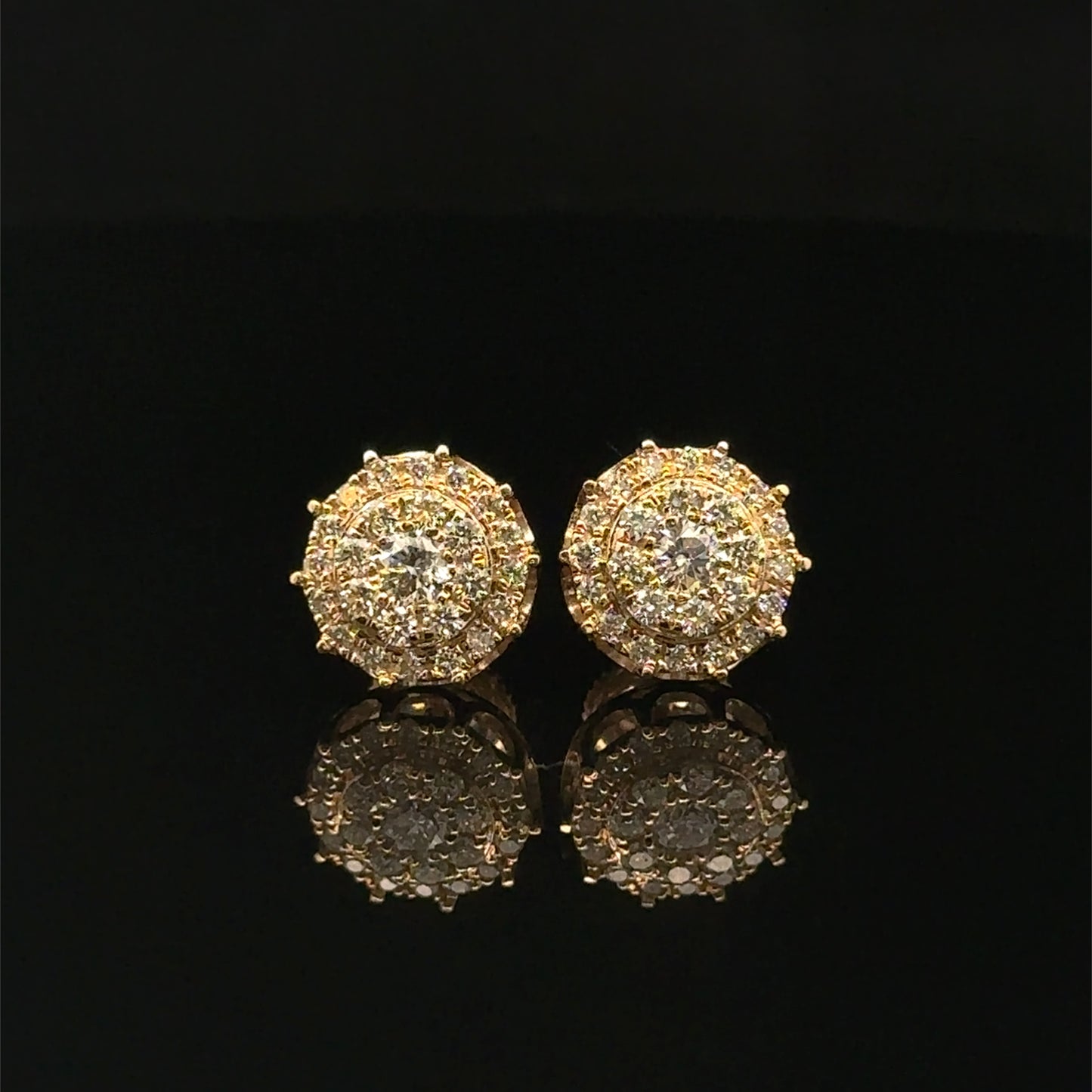 14k Yellow Gold Diamond Earrings – Elegant & Timeless Jewelry