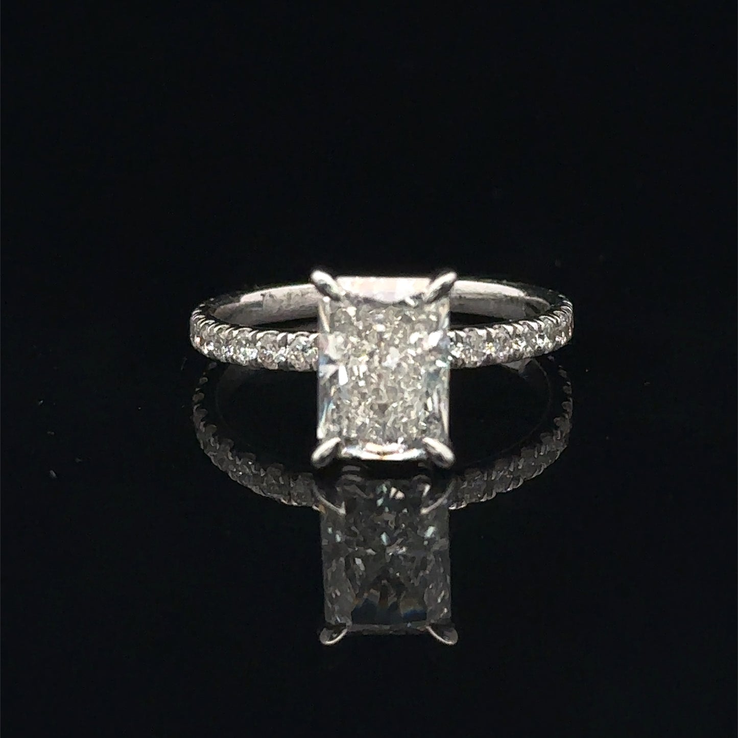 14k White Gold Engagement Ring