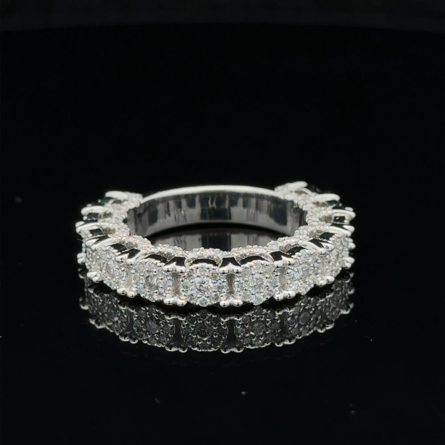 14k white gold and diamond 2-piece Bridal set