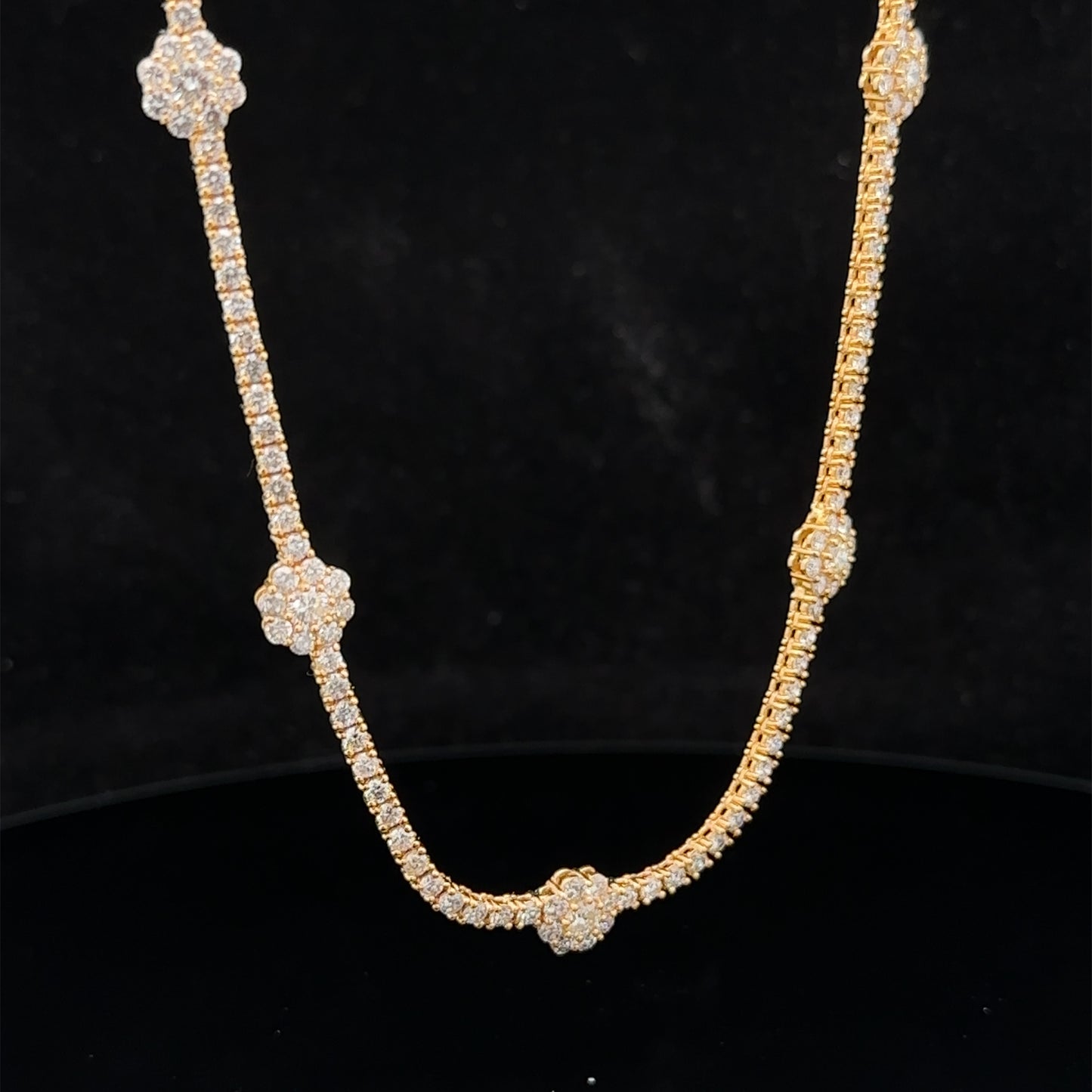 14k yellow gold and diamond Necklace