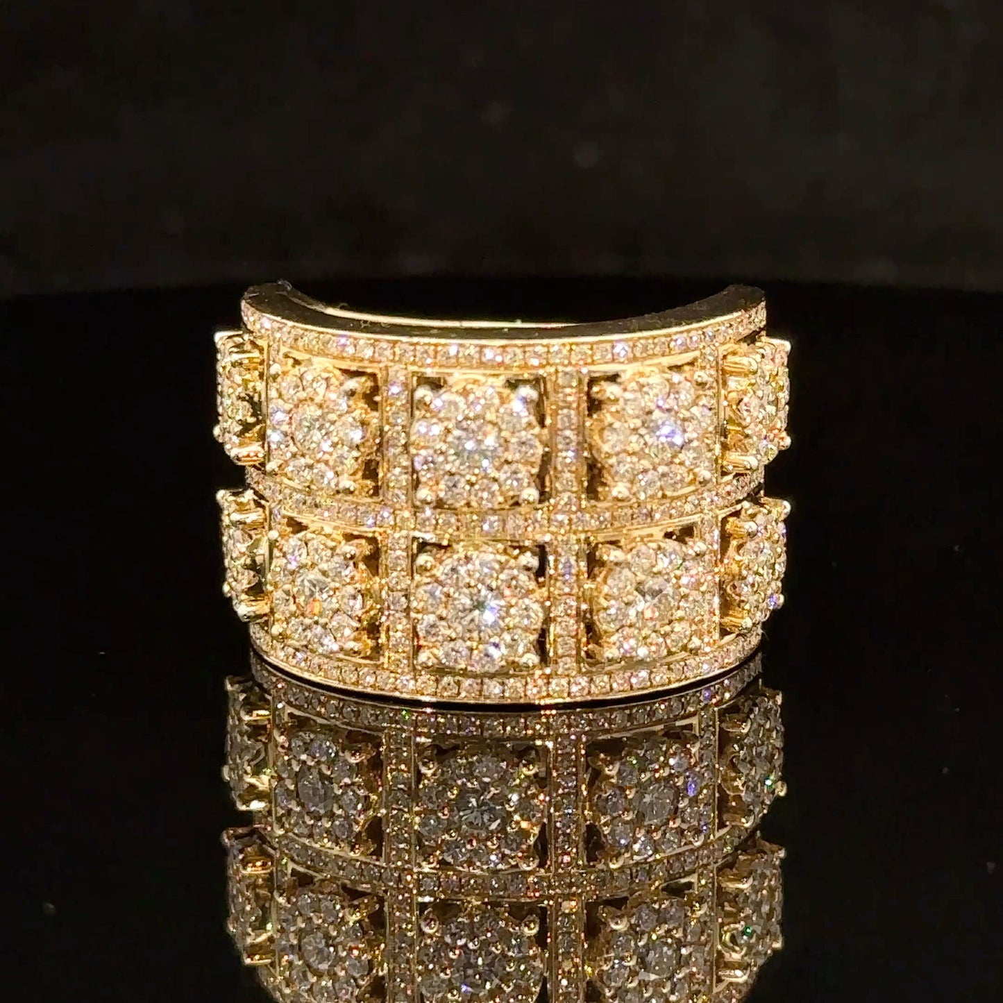 10k Yellow Gold and Diamond Ring