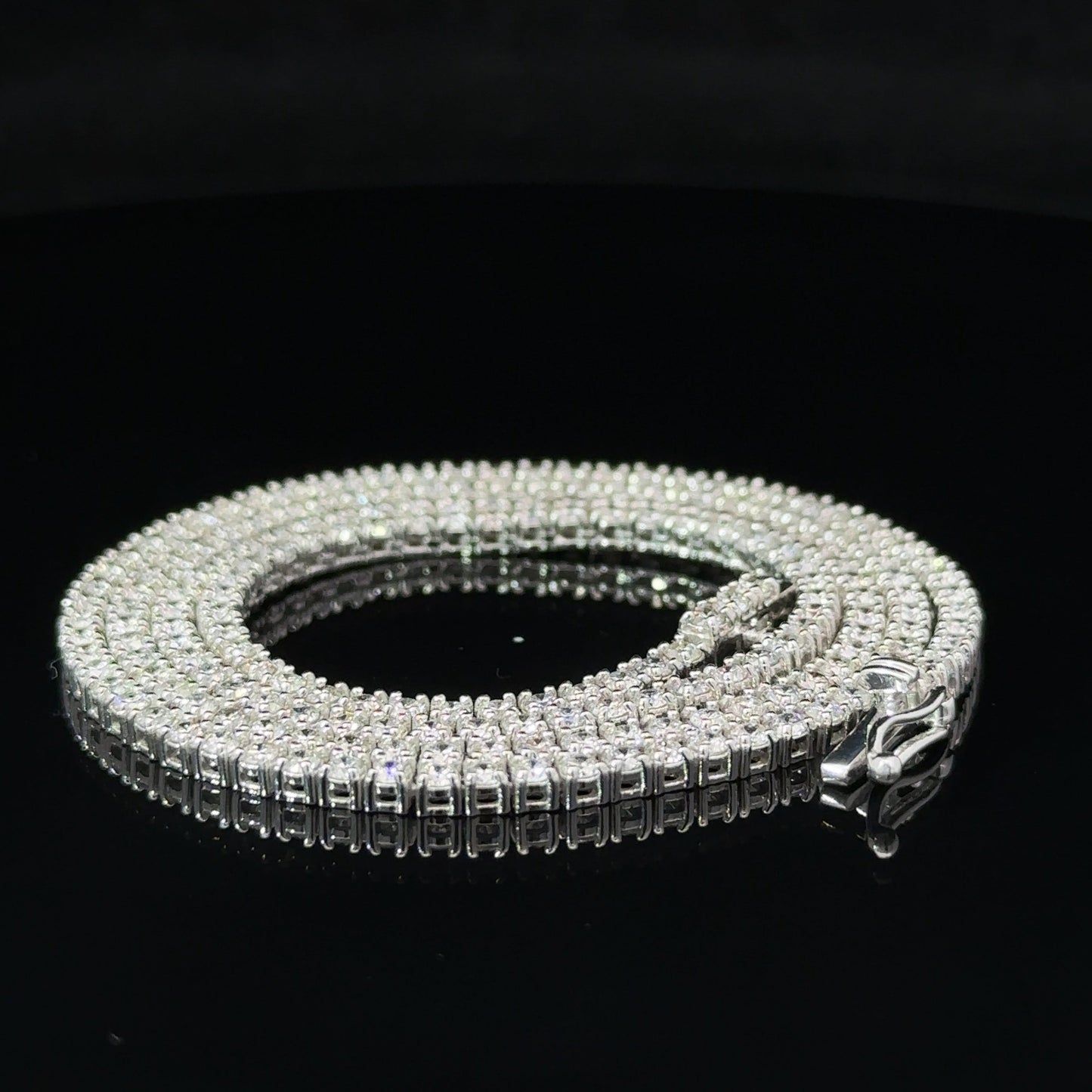 14k gold and diamond Tennis Chain (choose your color)