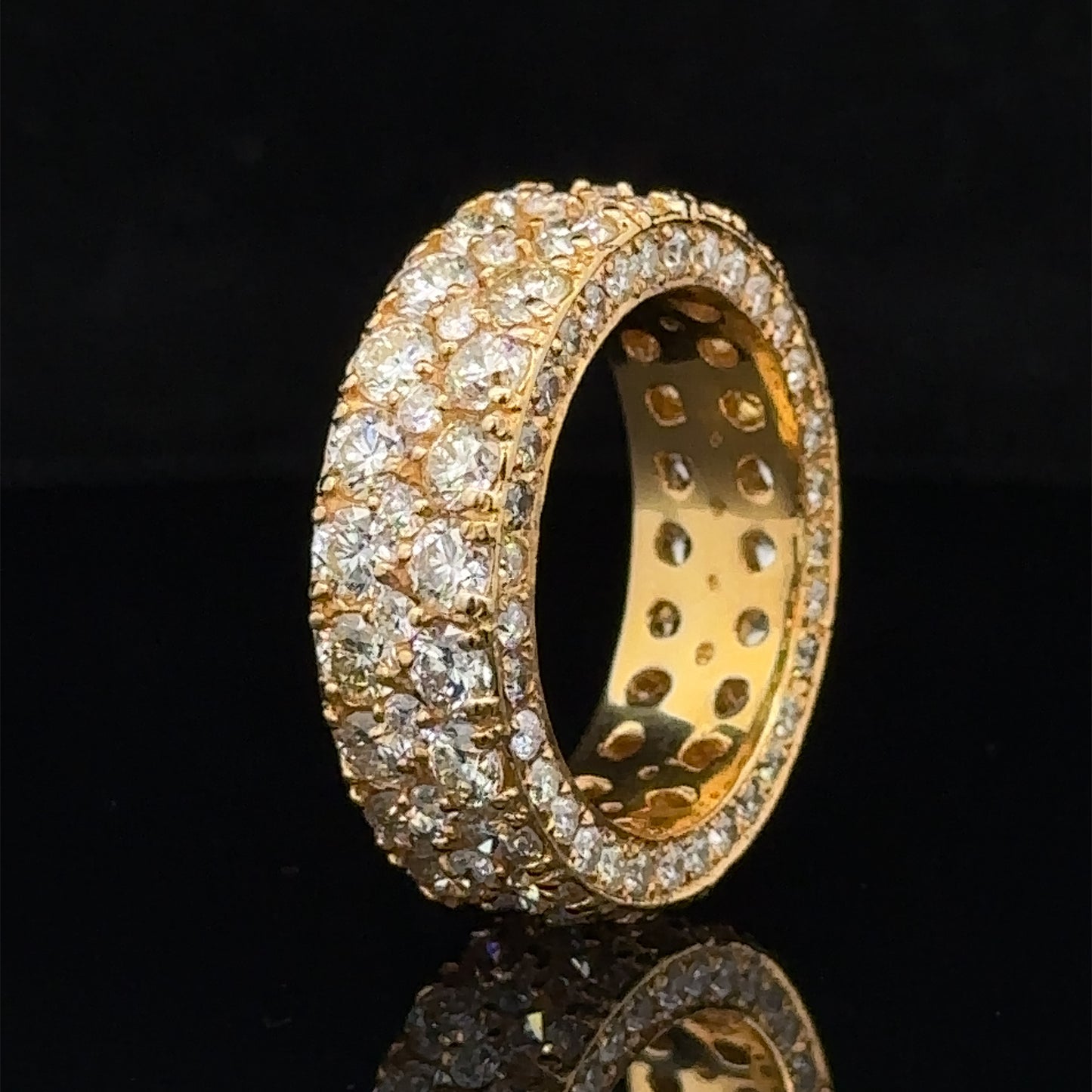 14k yellow gold and diamond Eternity Band