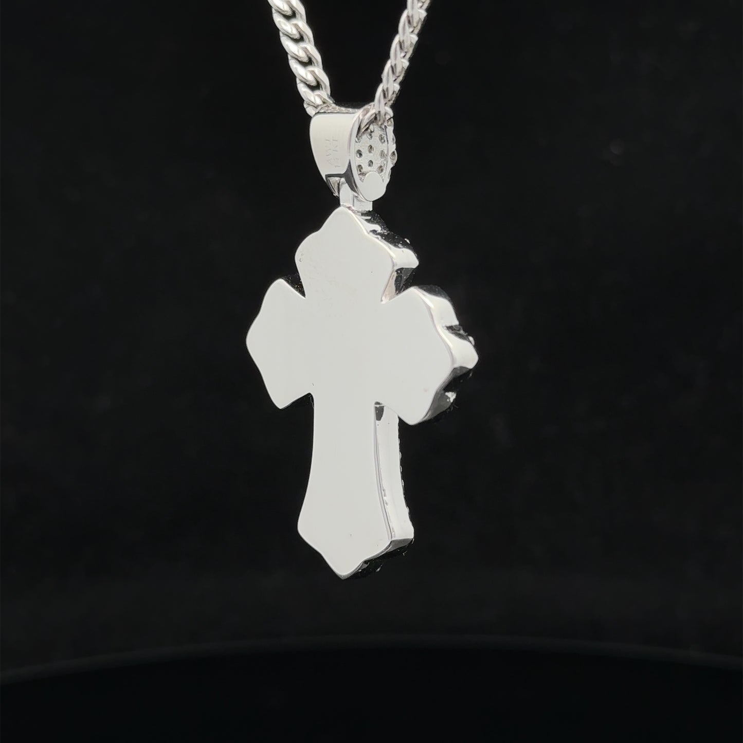 14k gold and diamond Cross Pendant and 10k gold Chain