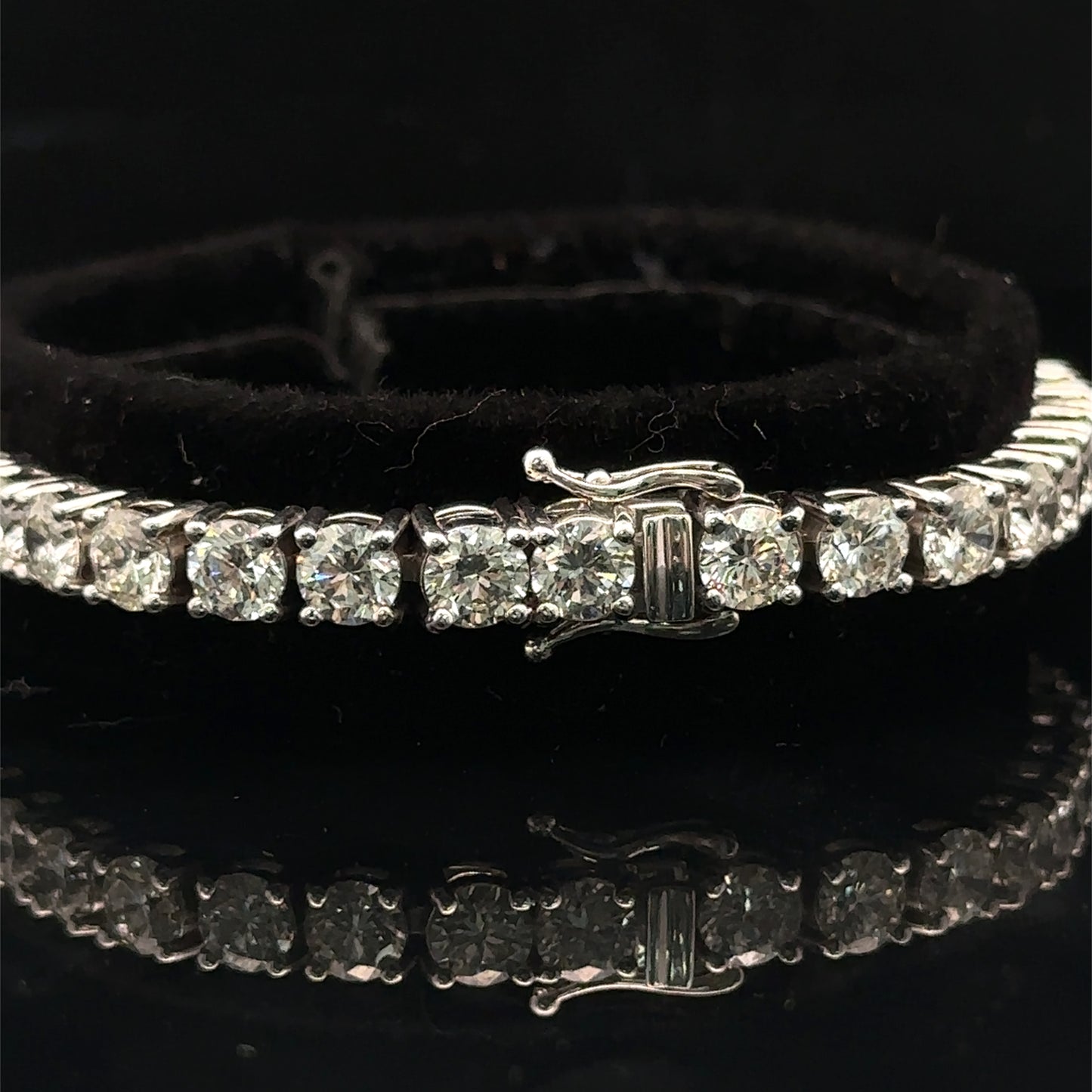 14k White gold and diamond (lab) Tennis Bracelet