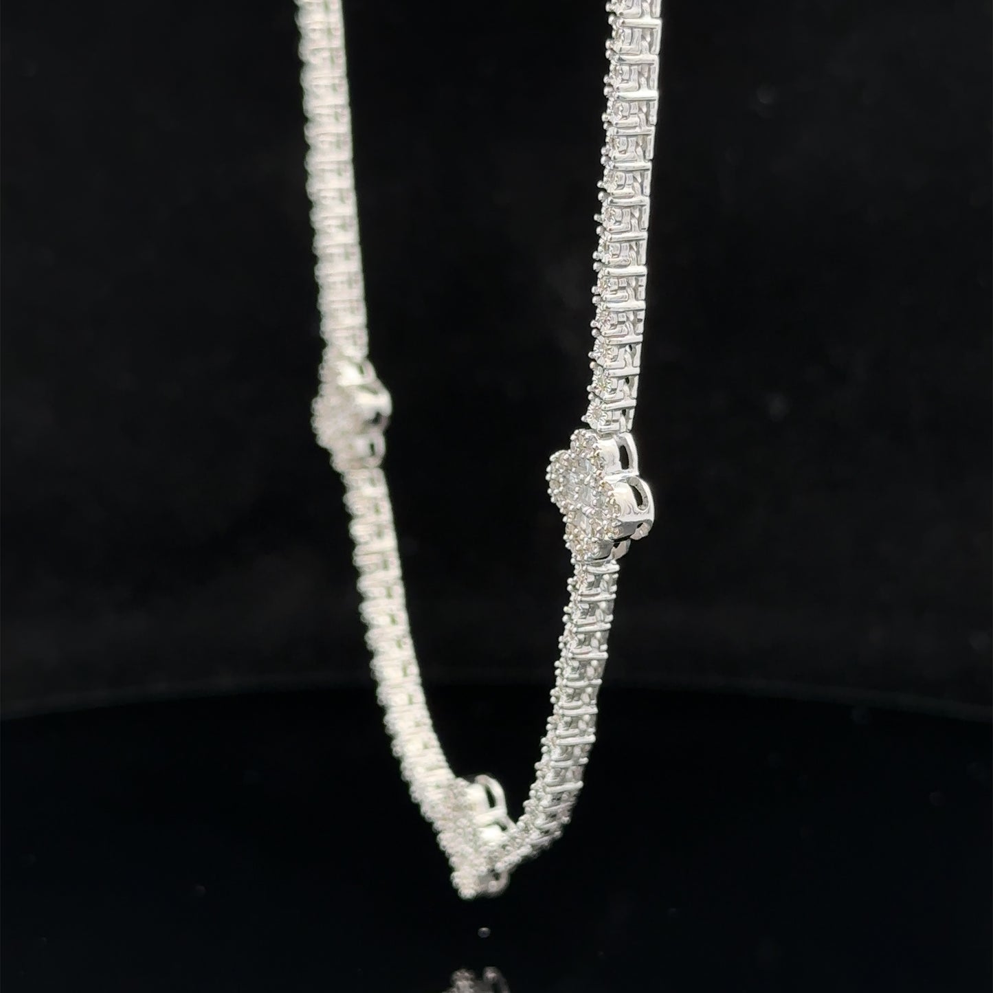 14k white gold and diamond Fancy Necklace