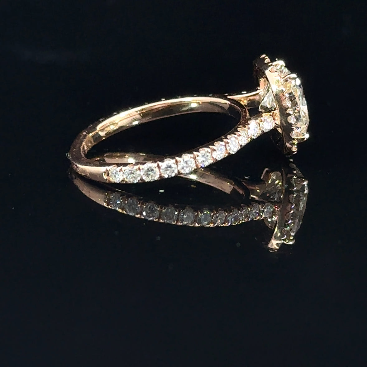 14k Rose Gold Engagement Ring