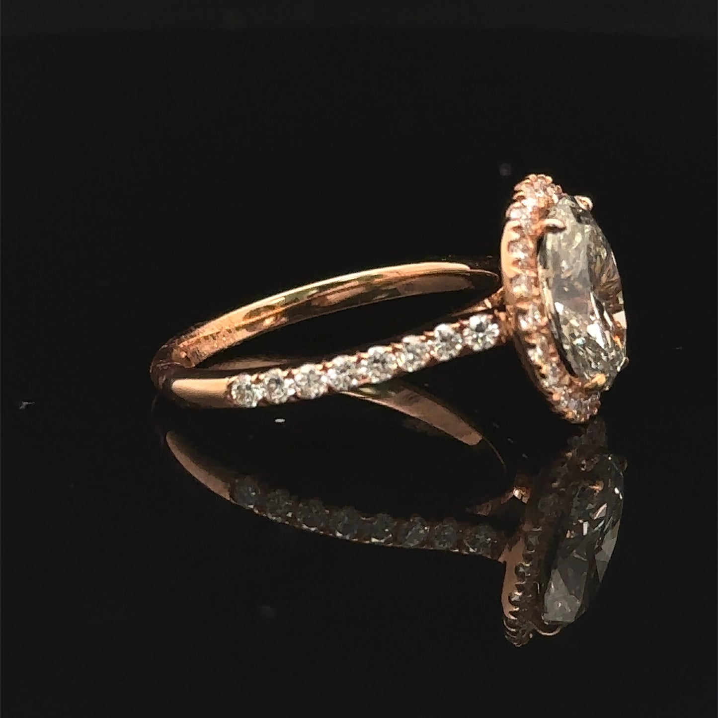 14k Rose Gold Engagement Ring