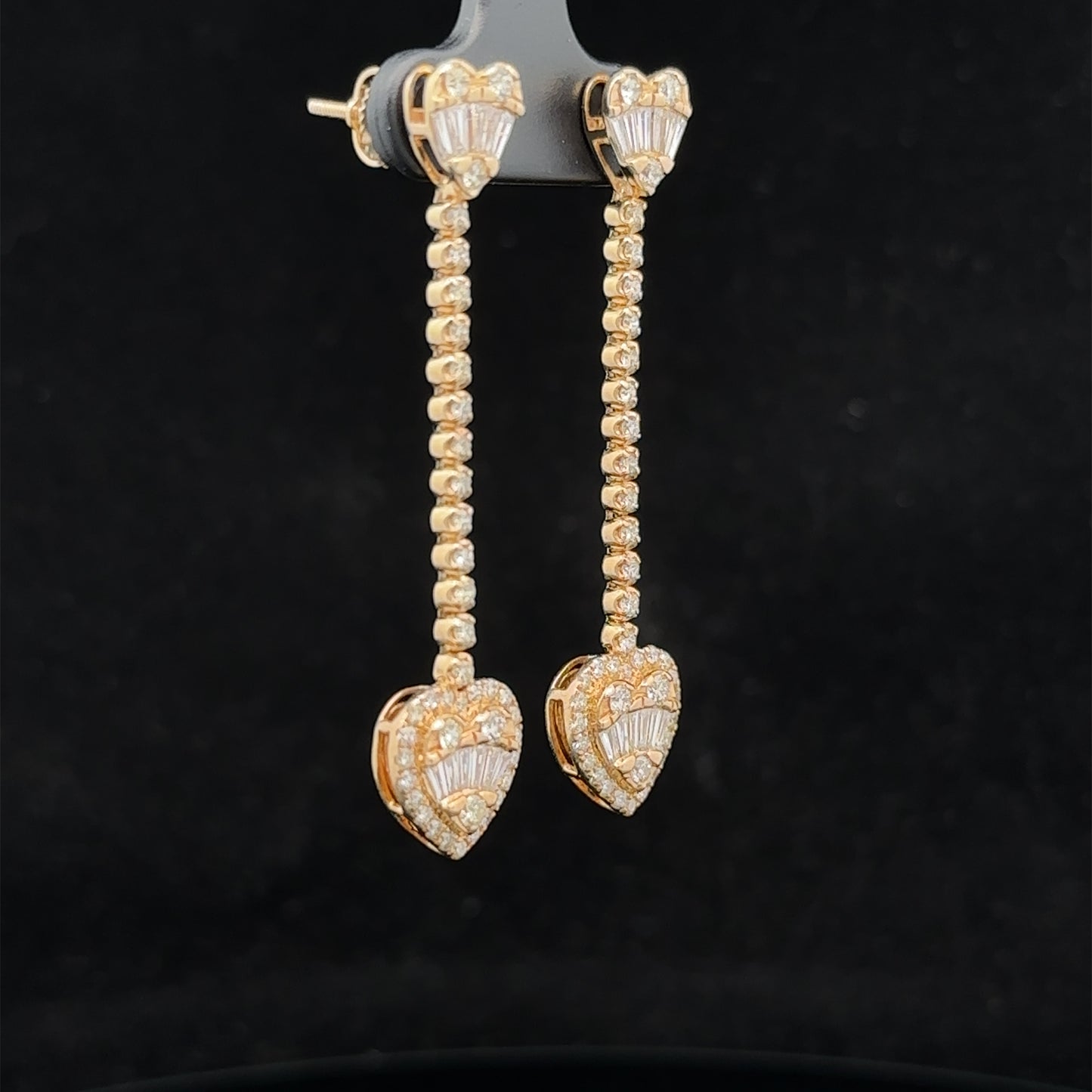 14k yellow gold and diamond Earrings