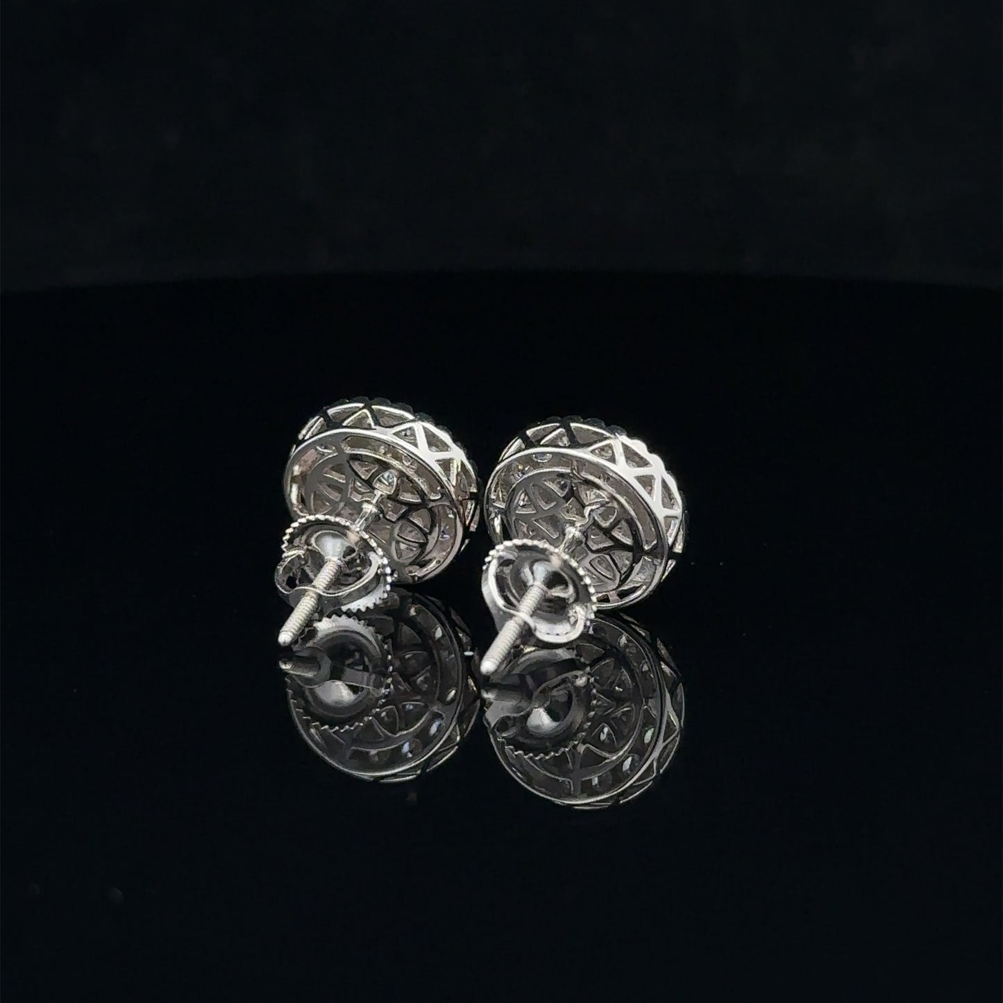 14k white gold and diamond Earrings