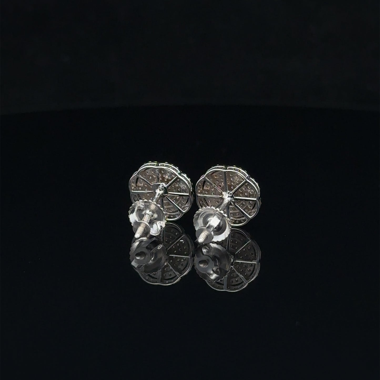 14k white gold and diamond Earrings