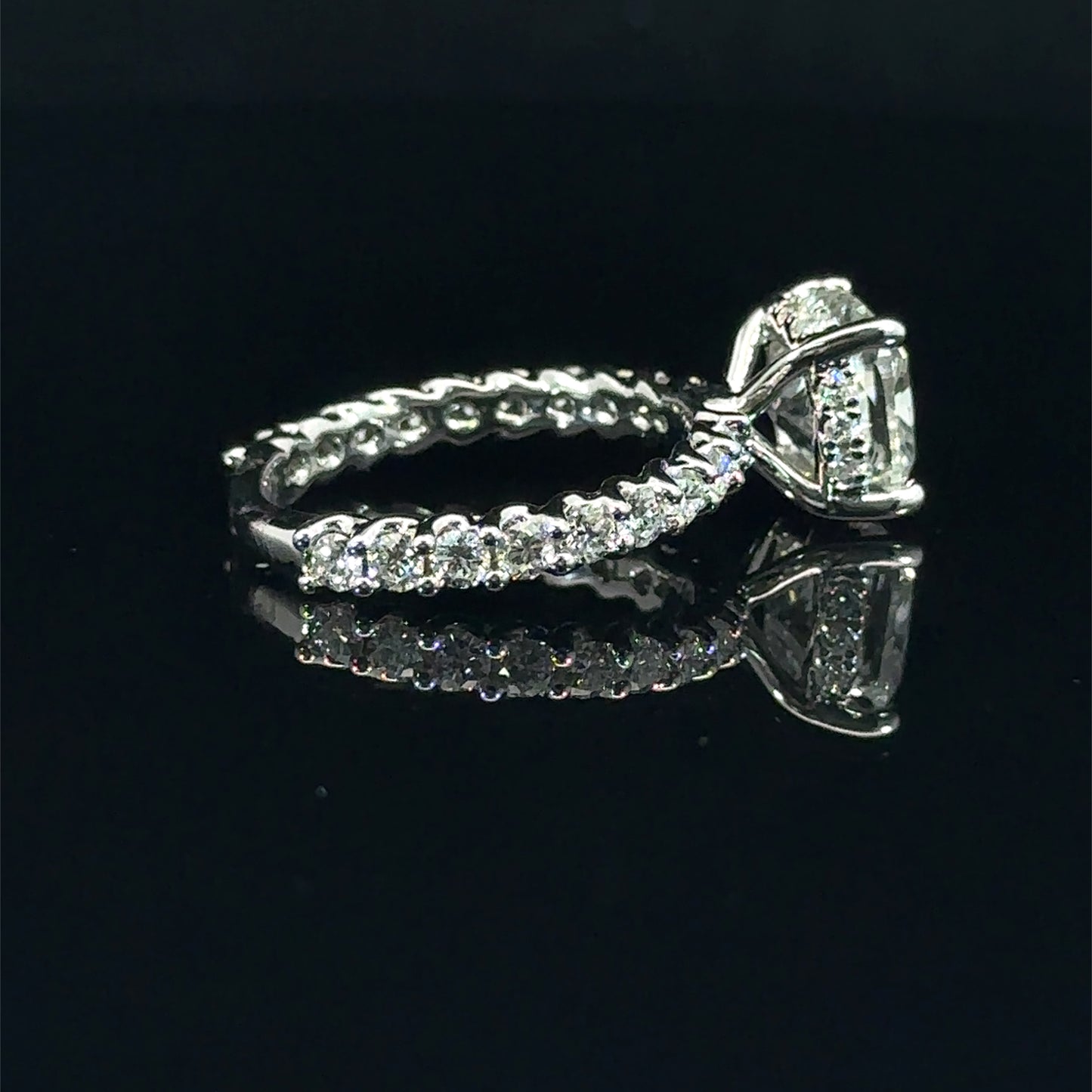 14k White Gold Engagement Ring
