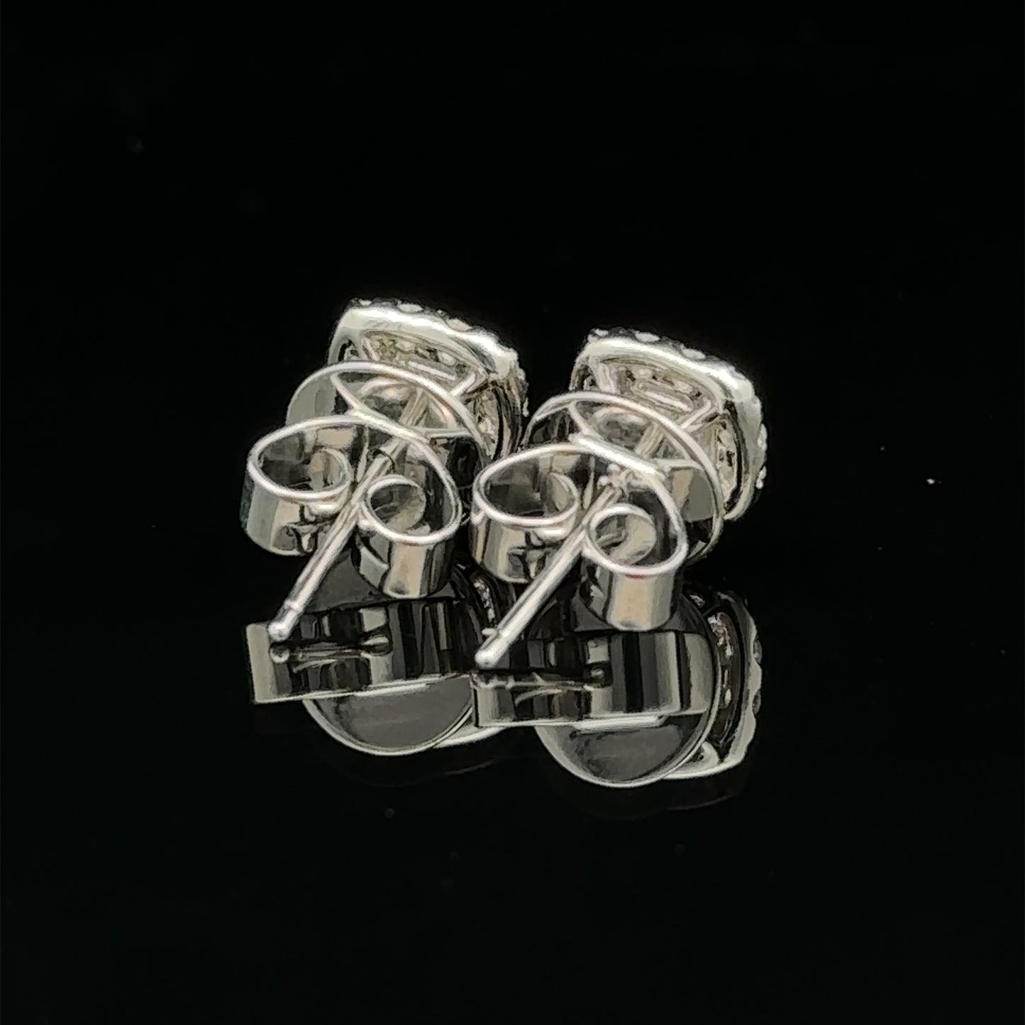 18k white gold and diamond Earrings