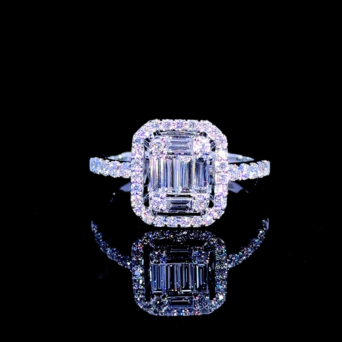 18k white gold and diamond  Ring