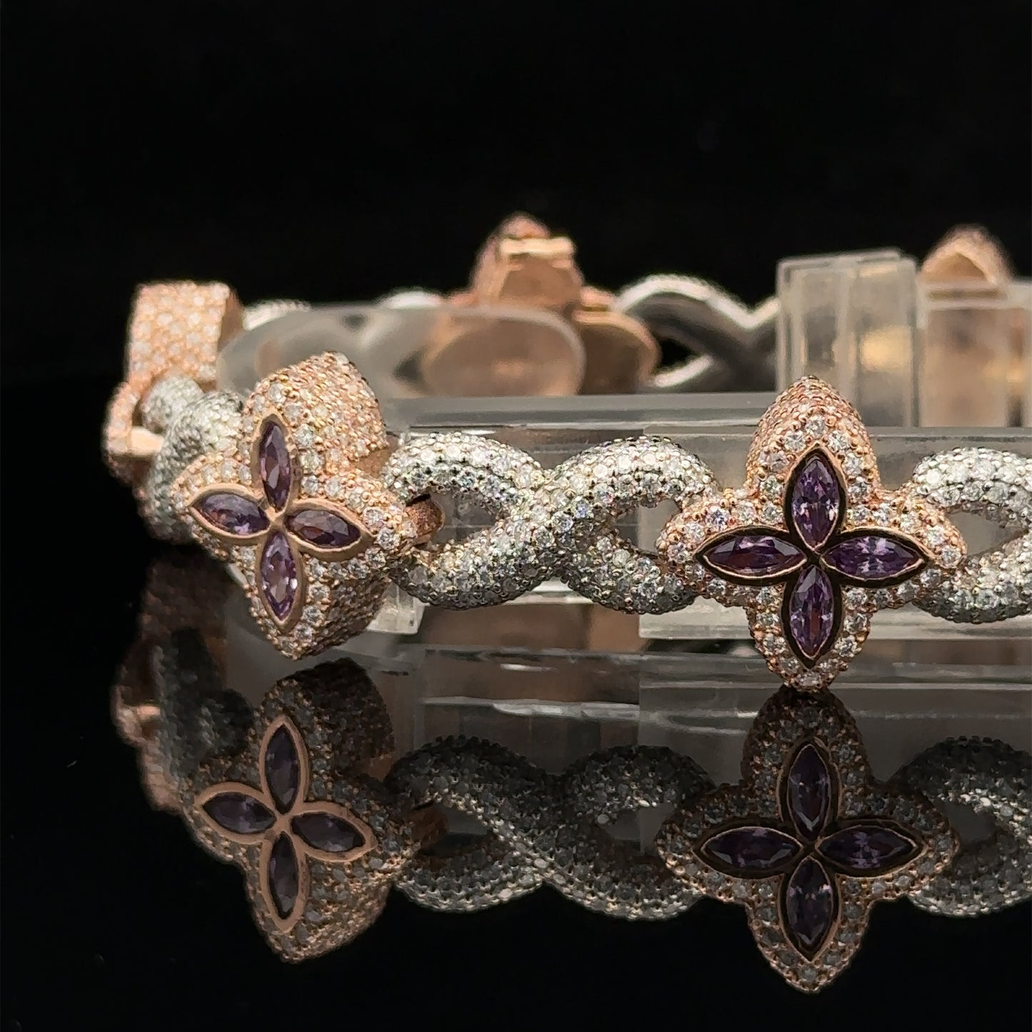 14k gold and diamond Fancy Bracelet