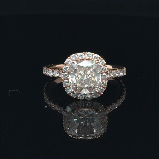 14k Rose Gold Engagement Ring