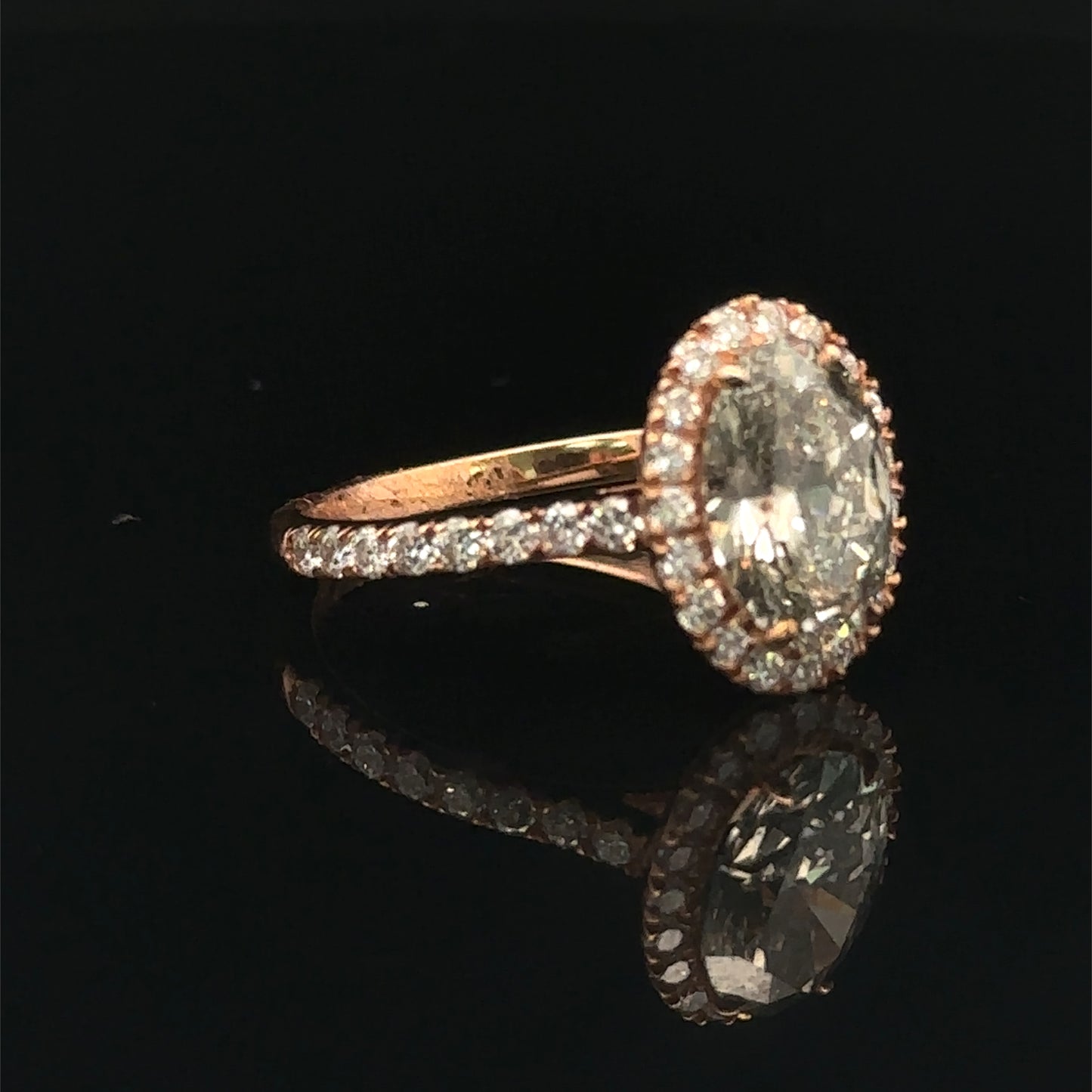 14k Rose Gold Engagement Ring