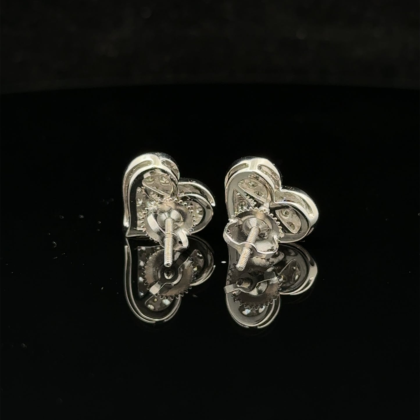 14k white gold and diamond Earrings