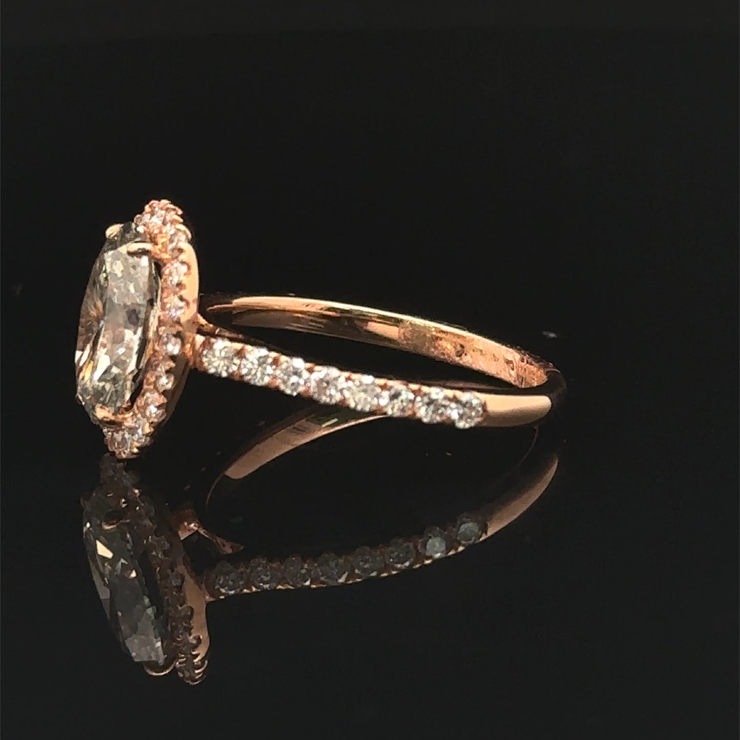 14k Rose Gold Engagement Ring