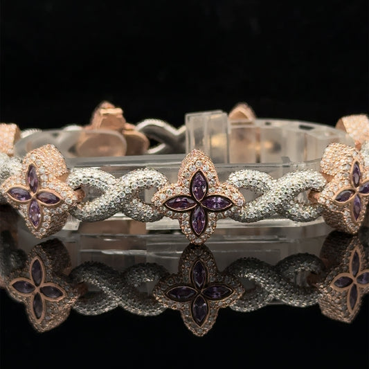 14k gold and diamond Fancy Bracelet