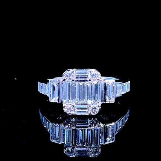 18k white gold and diamond  Ring