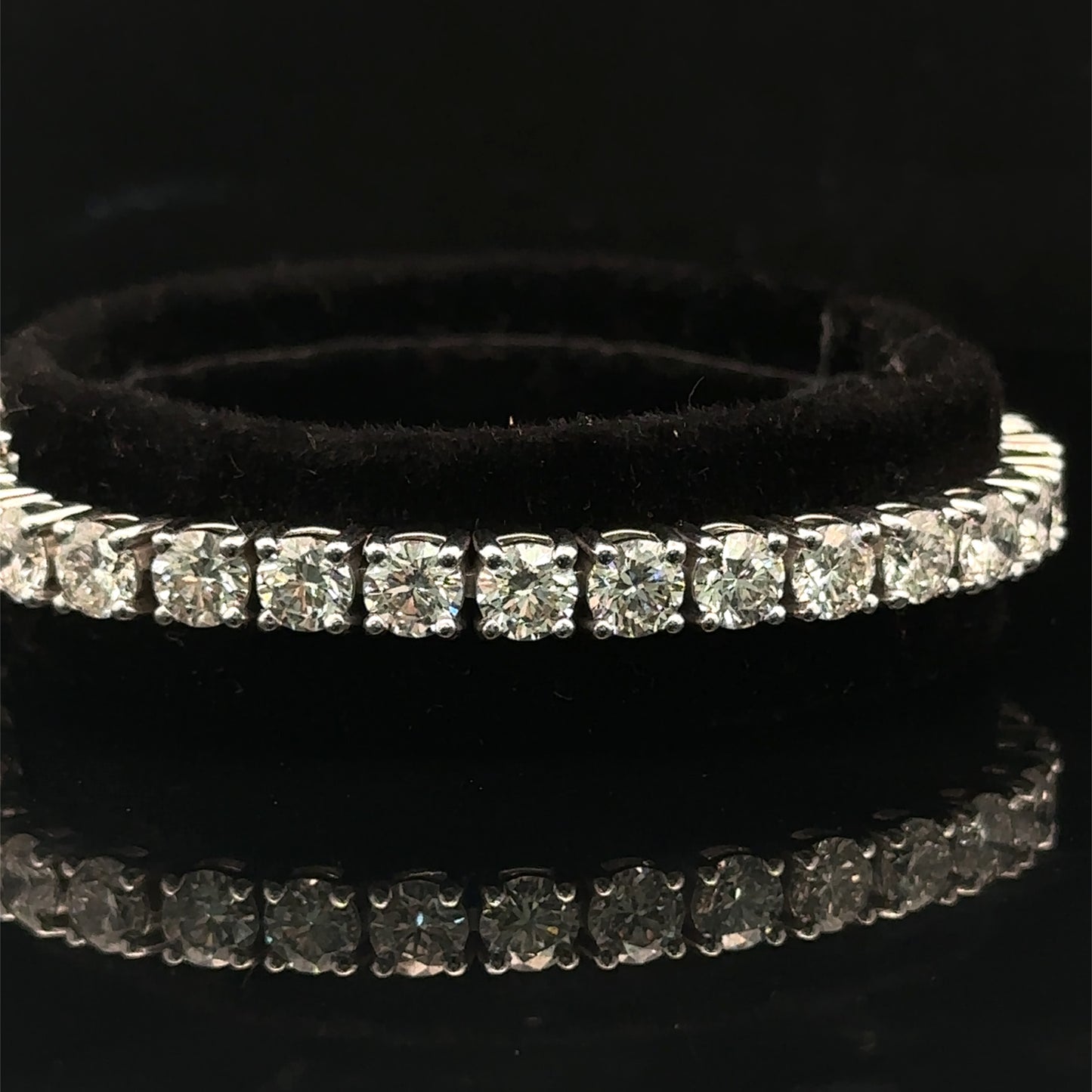14k White gold and diamond (lab) Tennis Bracelet