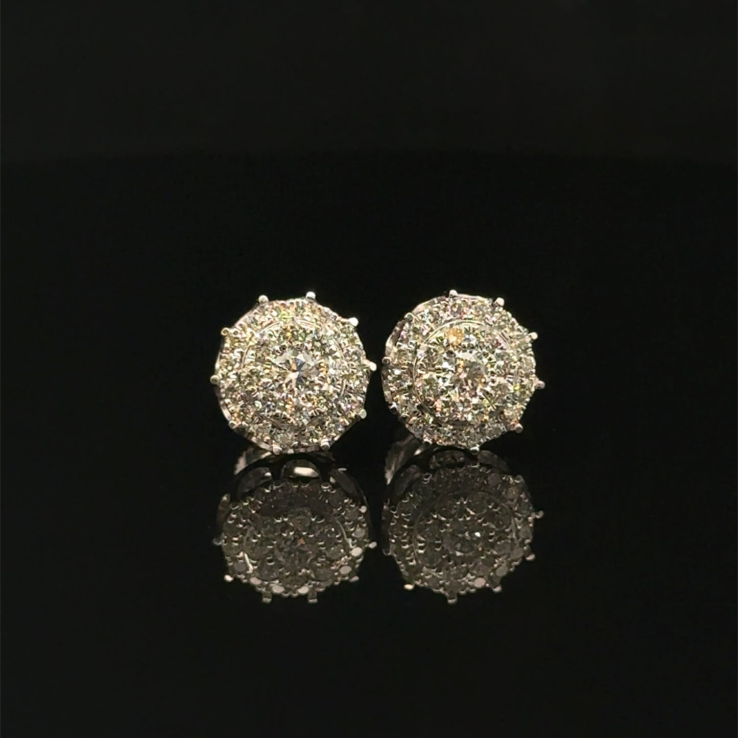 14k White Gold Diamond Earrings – Elegant & Timeless Jewelry