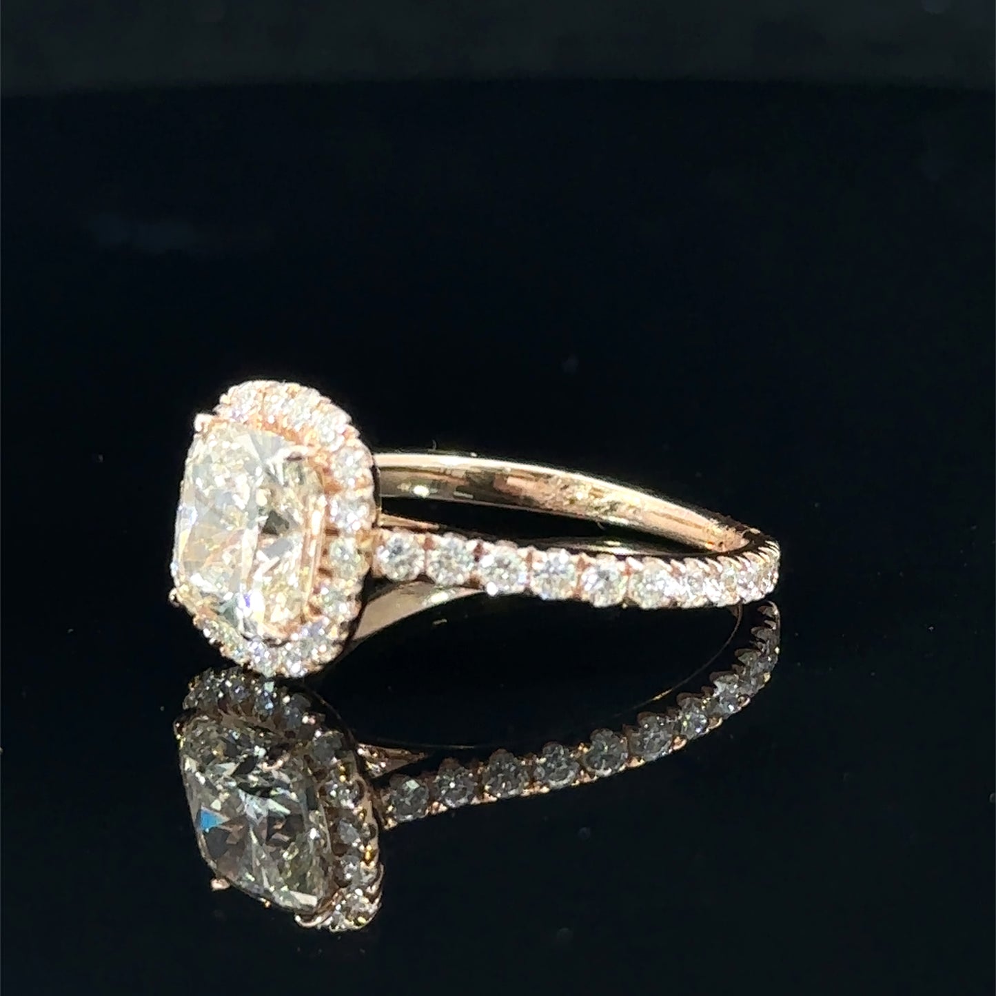 14k Rose Gold Engagement Ring