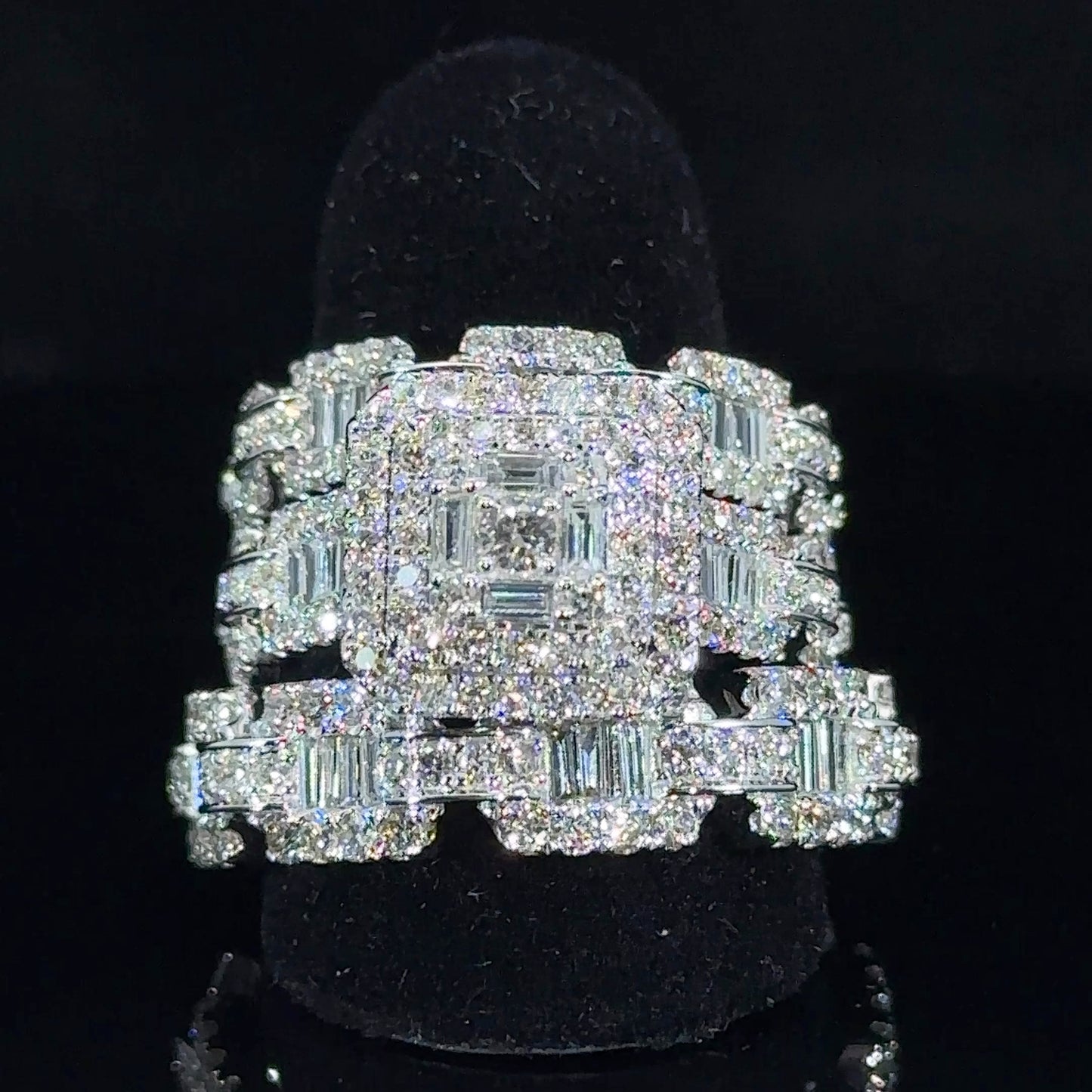 14k White gold and diamond 3-piece Bridal Set