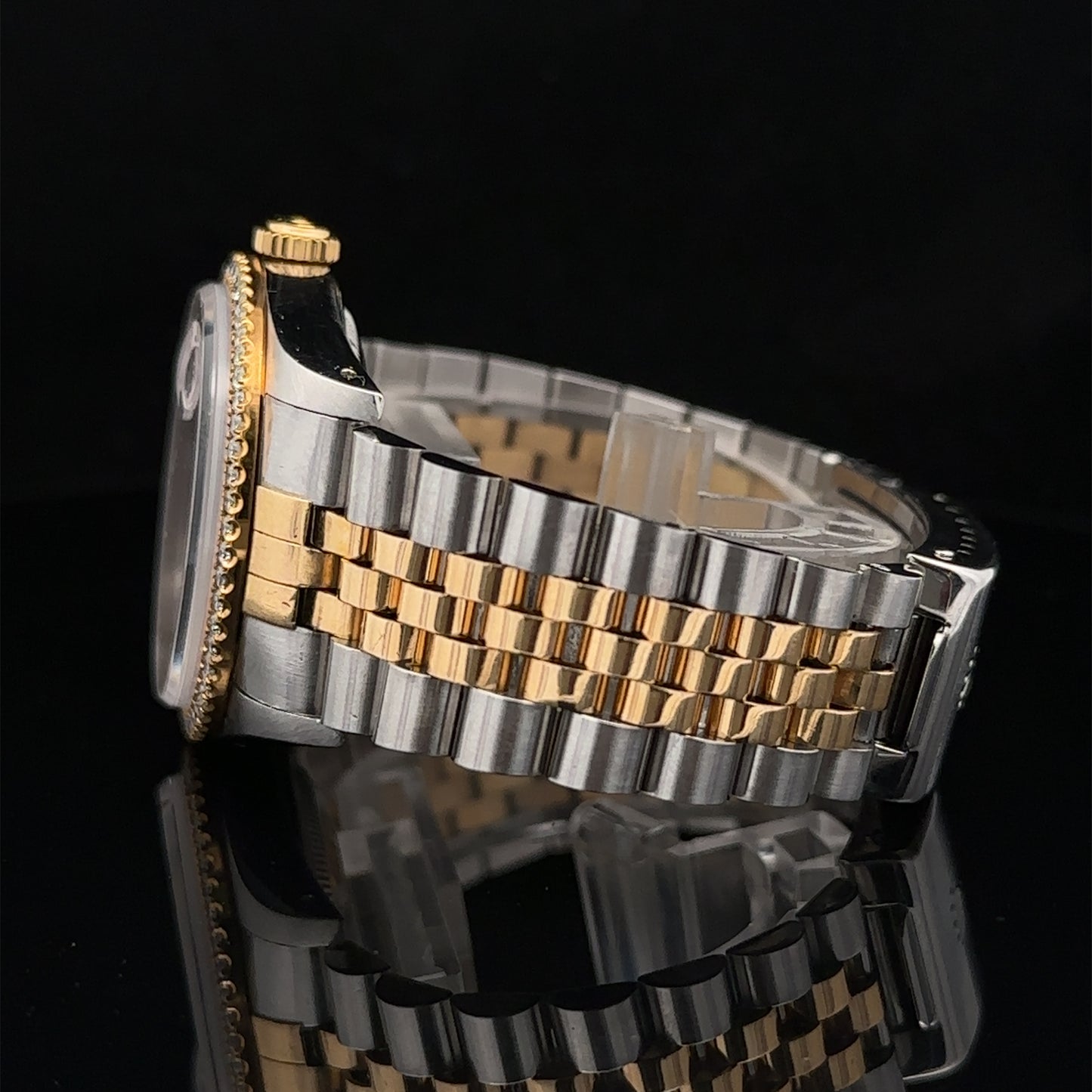 36mm Rolex Diamond Watch with Two-Tone Jubilee Bracelet