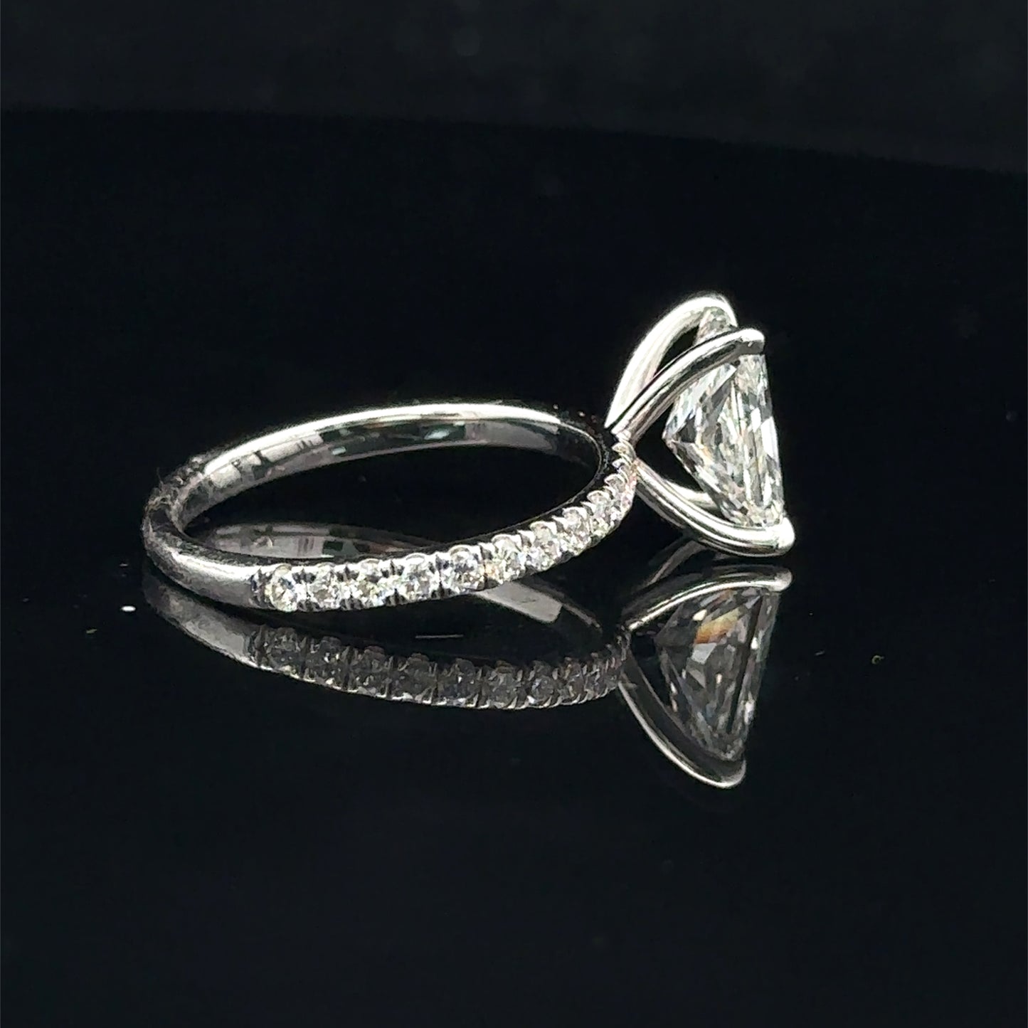 14k White Gold Engagement Ring