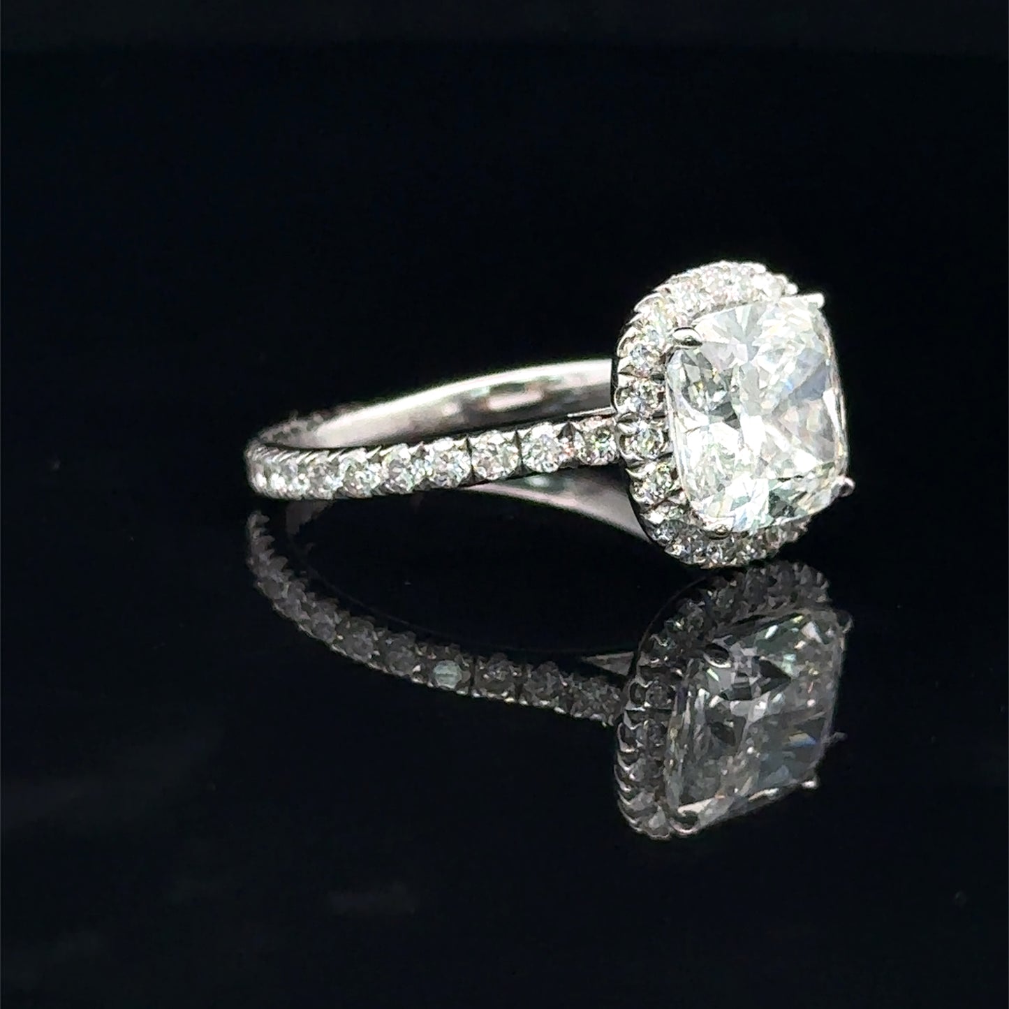 14k White Gold Engagement Ring