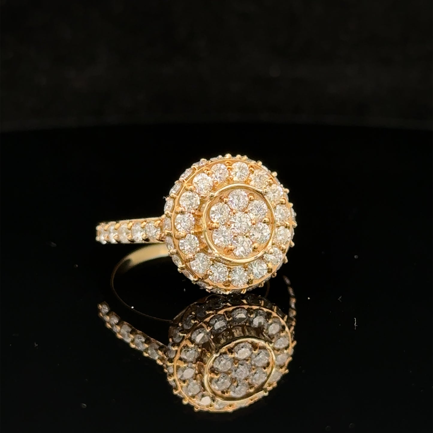 14k yellow gold and diamond Ring