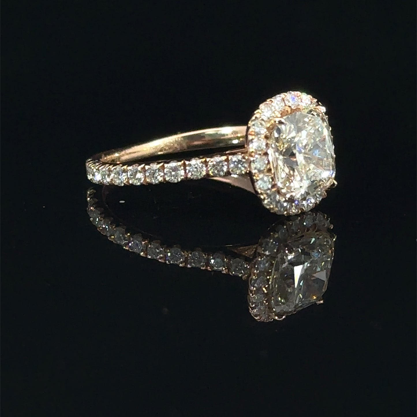 14k Rose Gold Engagement Ring