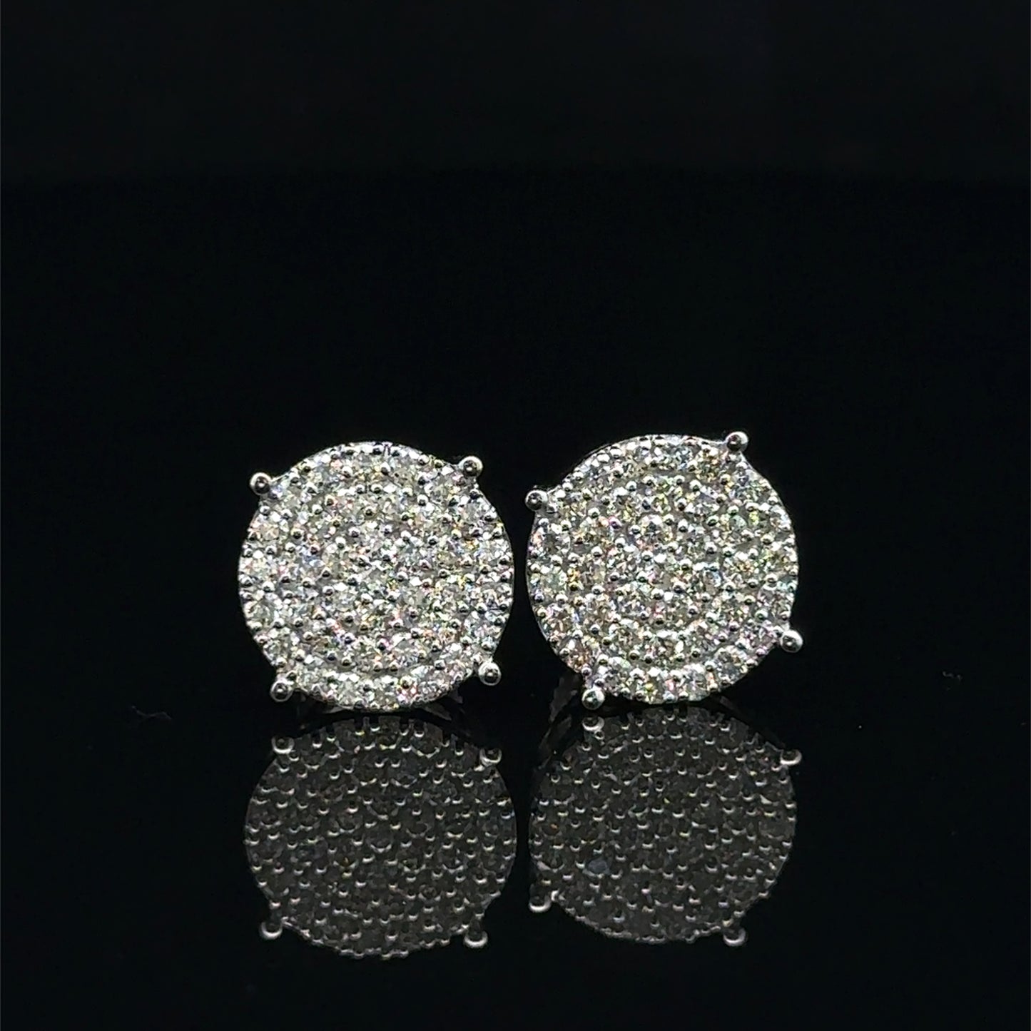 14k White Gold Diamond Earrings – Elegant & Timeless Jewelry