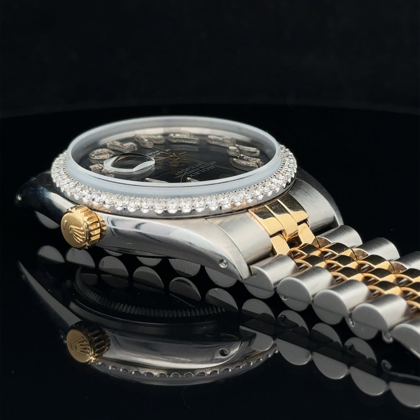 36mm Rolex Datejust Diamond Watch with Two-Tone Jubilee Bracelet