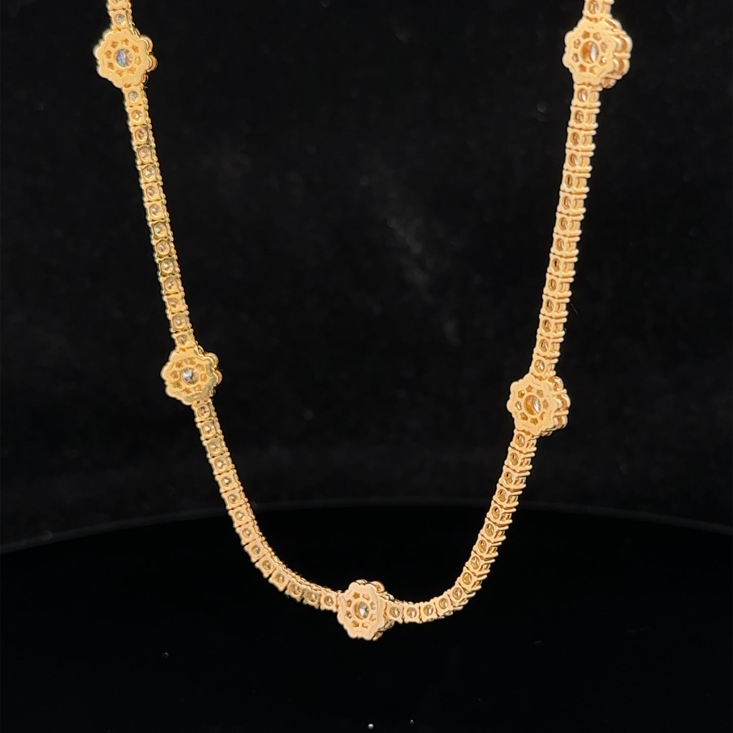 14k yellow gold and diamond Necklace