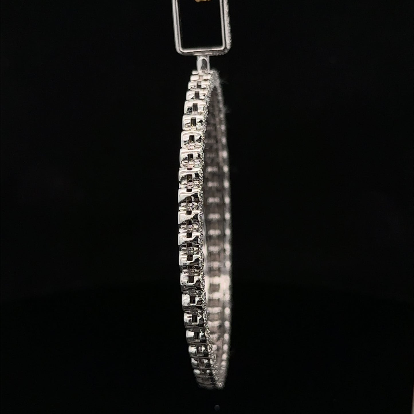 14k white gold and diamond Picture Pendant