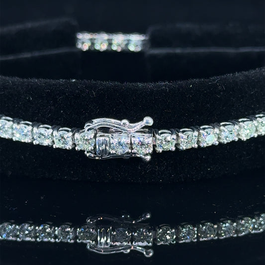 14k White gold and diamond Tennis Bracelet