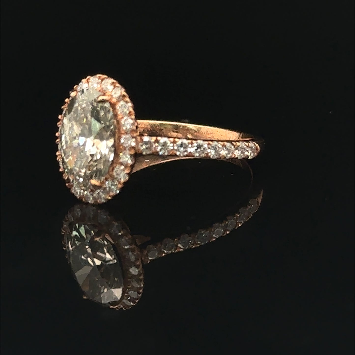 14k Rose Gold Engagement Ring