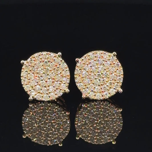 14k Yellow Gold Diamond Earrings – Elegant & Timeless Jewelry